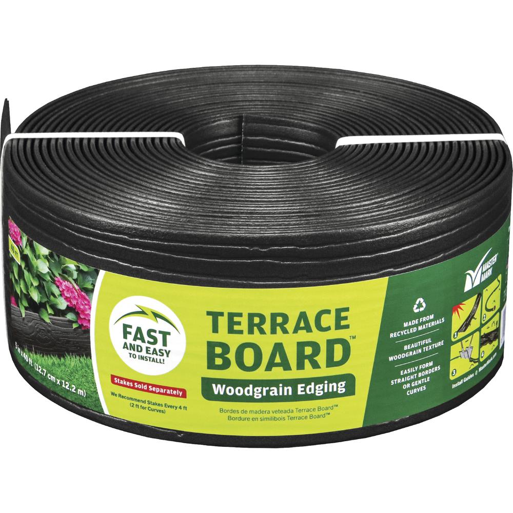 Master Mark Plastics® 40' Black Terrace Board Landscape Edging