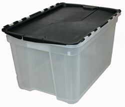Incredible Solutions™ 15-Gallon Clear Storage Tote with Flip Top Lid at  Menards®