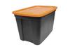 20-Gallon Black with Orange Lid Halloween Storage Tote