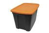 20-Gallon Black with Orange Lid Halloween Storage Tote