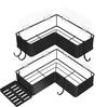 Better Living™ HiRISE 4 White Tension Shower Caddy with Mirror