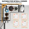 Better Living™ HiRISE 4 White Tension Shower Caddy with Mirror
