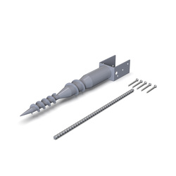 BISupply 4x4 Post Anchor Base 4-Pack – No-Dig Bolt Down Bracket For Fence, Mailbox, Deck Railing