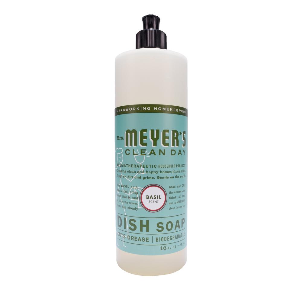 Mrs. Meyer's Basil Liquid Dish Soap -  16 oz.