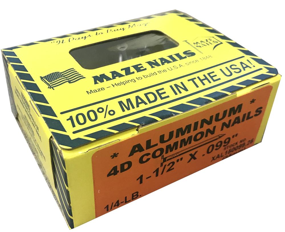 Maze Nails 3D 1-1/4 in. Shingle Hot-Dipped Galvanized Steel Nail Flat Head 5 lb Maze Nails 3D 1-1/4 in. Shingle Hot-Dipped Galvanized Steel Nail Flat Head 5 lb