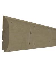 2 in. x 8 in. x 12 ft. Select SPF Log Cabin Siding 740462244283 - The Home  Depot