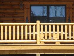 Cedar Log Railings