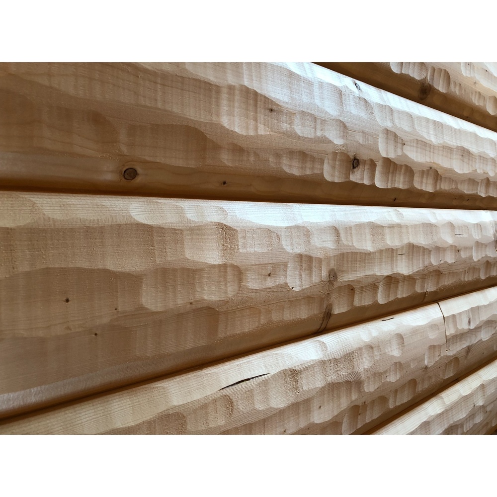 Meadow Valley 2 x 8 x 12' Dark Oak Finish SPF MVP Skip Hewn Log