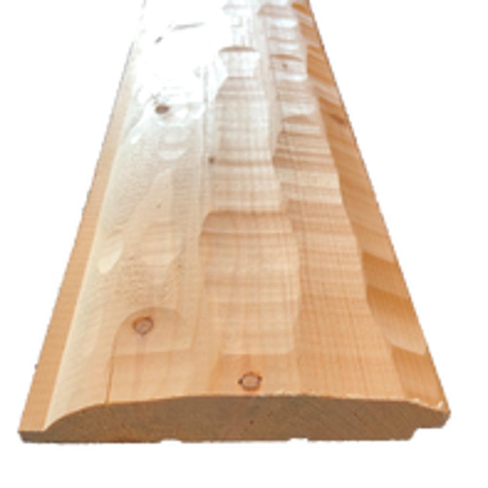 Meadow Valley 2 x 8 x 12' Natural Finish SPF MVP Skip Hewn Log
