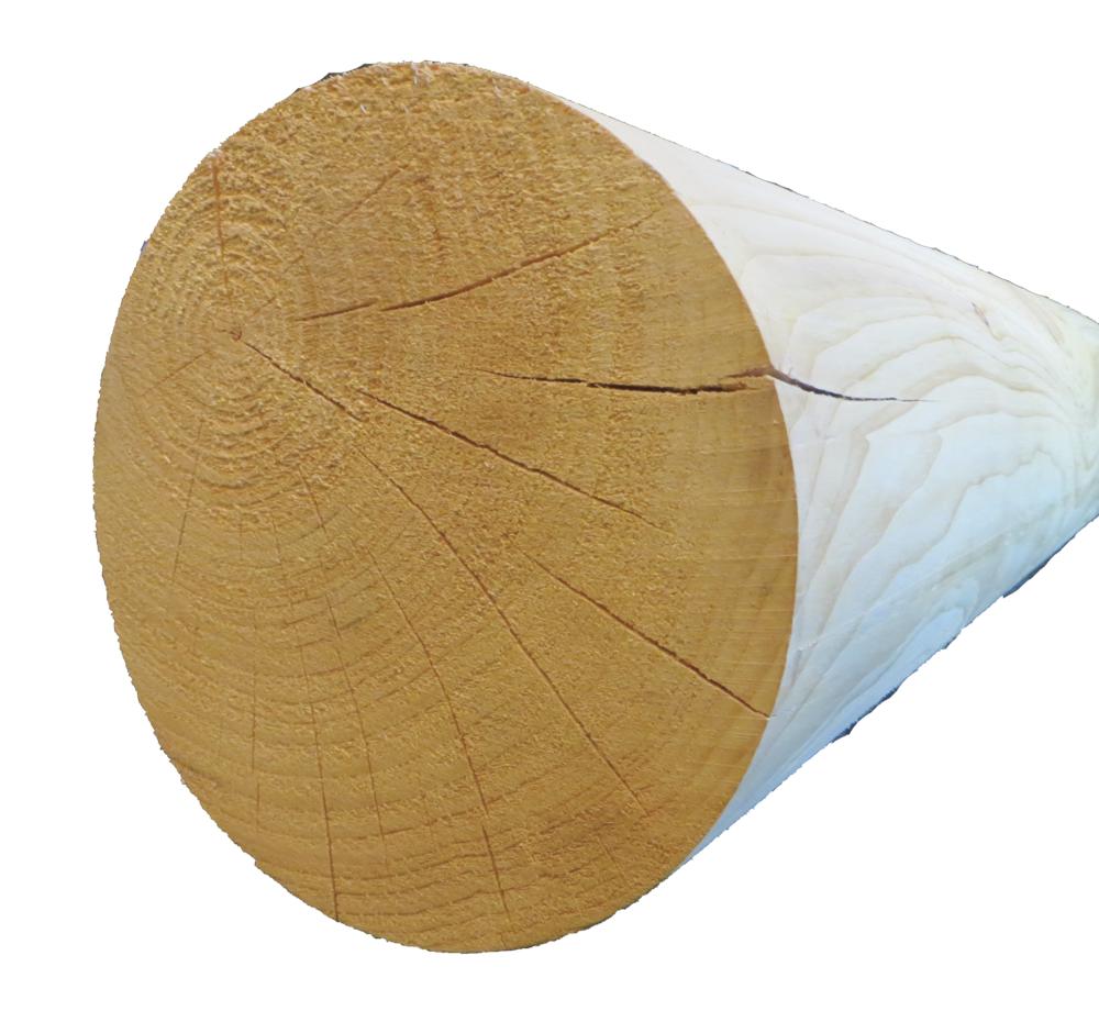 Meadow Valley 4-1/4 x 8' White Pine Smooth Inside Corner Quarter Log