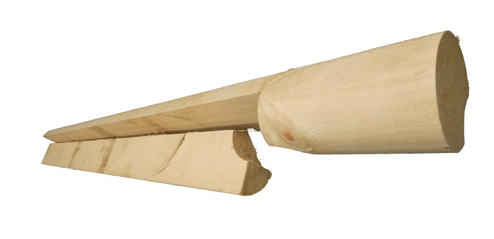 Meadow Valley 4-1/2 x 9 x 10' White Pine Smooth Full Half Log Beam Meadow Valley 4-1/2 x 9 x 10' White Pine Smooth Full Half Log Beam