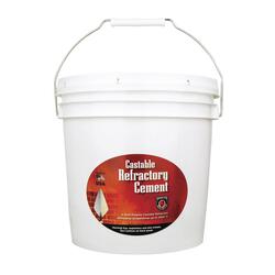 Castable Refractory Cement for Fireplace Oven Stove-4 lbs, 2822F-45%  Alumina Low