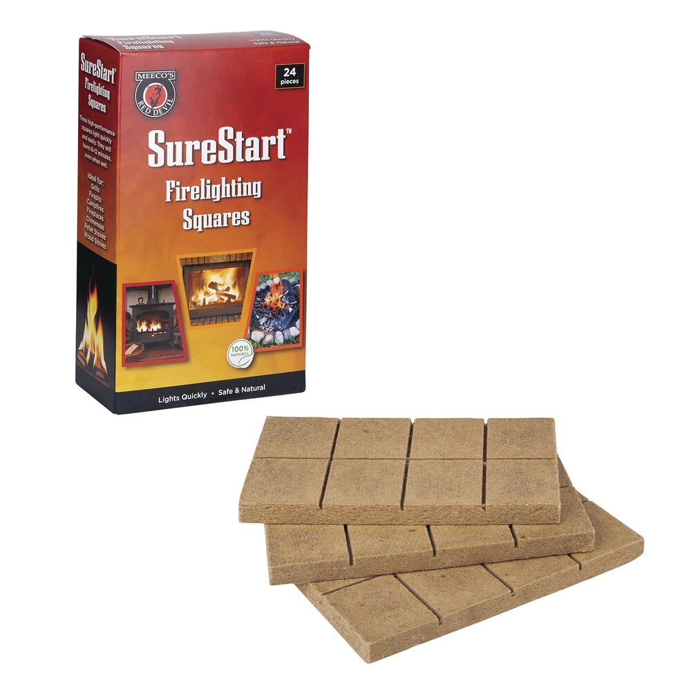 MEECO'S Red Devil® SureStart™ Firelighting Squares - 24 Pack at