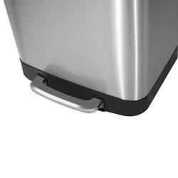 Innovaze 14.5 Gal./55 Liter Rectangle Step-On Stainless Steel Trash Can for  Kitchen, 1 unit - Metro Market