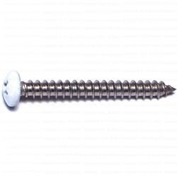 Midwest Fastener® #8 x 1-1/2 Phillips Drive White Pan Head Wood Screw - 15  Count