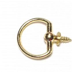 Midwest Fastener® 1 Brass Decorative Round Ring Hangers - 5 Pack