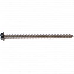 Midwest Fastener® #8 x 3" Hex Drive Black Stainless Steel Hex Washer Head Sheet Metal Screw - 1 Count