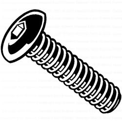 thumbnail image 2 of DIN7991 M3 X 8mm 304 Stainless Steel Button Head Screws – Allen Hex, Dome Head – QTY 50 2 of 5