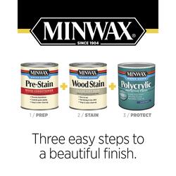 Minwax Polycrylic Protective Finish, Gloss, Clear, 1/2 Pint