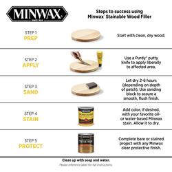 Minwax® Interior/Exterior Natural Stainable Wood Filler - 1 oz. at Menards®