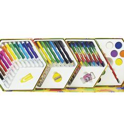 53 Pieces Deluxe Drawing Art Set Kids School Drawing Art Stationery  Painting Set in Wooden Case