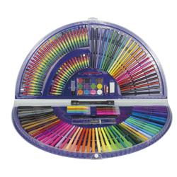 Artrylin Ultimate Art Set For Girls ages 6-12, 180 Piece Kids Coloring Set  with Pens, Pencils, Paints, Great Kids Coloring Set Gift Idea 