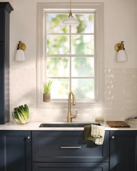 Moen® Nolia™ One-Handle Pull-Down Bronzed Gold Kitchen Faucet with