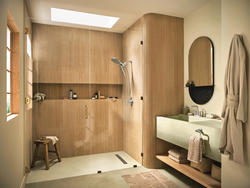 柊 雅結 2点セット Moen® Zyla™ Spot Resist™ Brushed Nickel Two-Handle High Arc