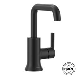 Moen® Zyla™ One-Handle High Arc Matte Black Bathroom Faucet at