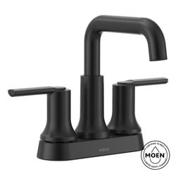 Moen® Zyla™ Two-Handle High Arc Matte Black Bathroom Sink Faucet