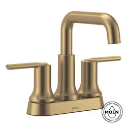 Moen® Zyla™ Two-Handle High Arc Bronzed Gold Bathroom Faucet at
