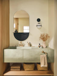 Moen® Zyla™ Two-Handle High Arc Bronzed Gold Bathroom Faucet at