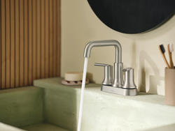Moen® Zyla™ Spot Resist™ Brushed Nickel Two-Handle High Arc