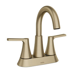 Moen® Mikah™ Two-Handle High Arc Bronzed Gold Bathroom Sink Faucet at Menards®