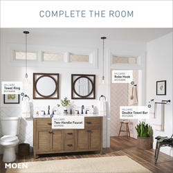 Moen® Hilliard™ Two-Handle 8" Widespread Mediterranean Bronze Bathroom ...