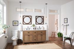 Moen® Hilliard™ Two-Handle 8" Widespread Mediterranean Bronze Bathroom ...