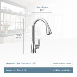 Moen® Haysfield™ with Reflex® One-Handle Pull-Down Spot