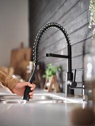 Moen® Nori™ One-Handle Pull-Down Matte Black Pre-Rinse Spring Kitchen ...