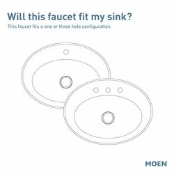 Moen Zarina® One-Handle Spot Resist® Brushed Nickel Bathroom