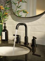 Moen® Gibson™ Two-Handle 8" Widespread Matte Black Bathroom Sink Faucet ...