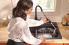 Moen® Host™  33" Matte Black Granite Dual Mount Double Bowl Sink