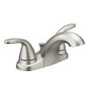 Moen® Adler® Two-Handle 4" Centerset Spot Resist™ Brushed Nickel Bathroom Faucet