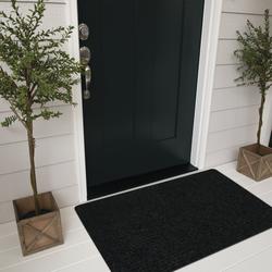 Mohawk Home 4-ft x 6-ft Black Rectangular Indoor or Outdoor Door