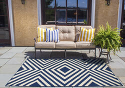 Designer's Image™ Beachcomber Navy Indoor/Outdoor Area Rug 3'11