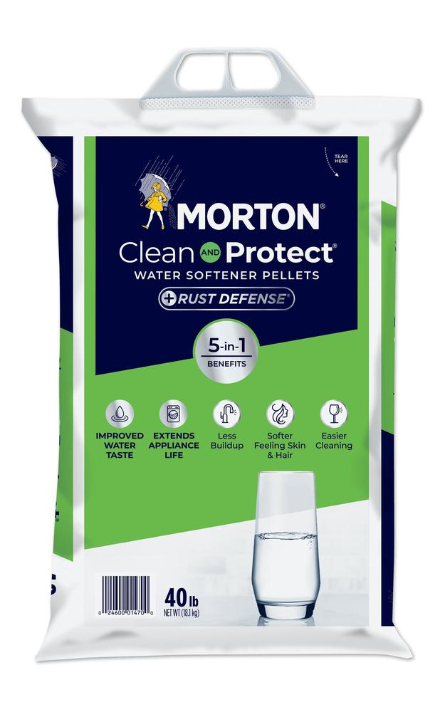 Morton® Clean and Protect® Plus Rust Defense® Water Softener Salt Pellets, 40 lb. Bag Morton® Clean and Protect® Plus Rust Defense® Water Softener Salt Pellets, 40 lb. Bag