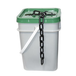 Mr. Chain™ 2 in. Heavy Duty x 120 ft. Black Barrier Chain in a Pail at ...