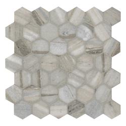 MS International Galaxy Polished Gray 12 x 12 Hexagon Marble