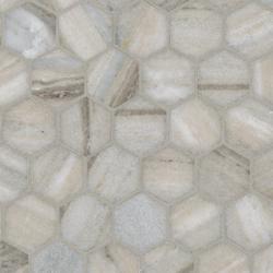 MS International Galaxy Polished Gray 12 x 12 Hexagon Marble
