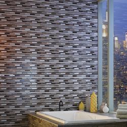 MS International Madison Avenue 12 x 12 Glass & Metal Mosaic Tile