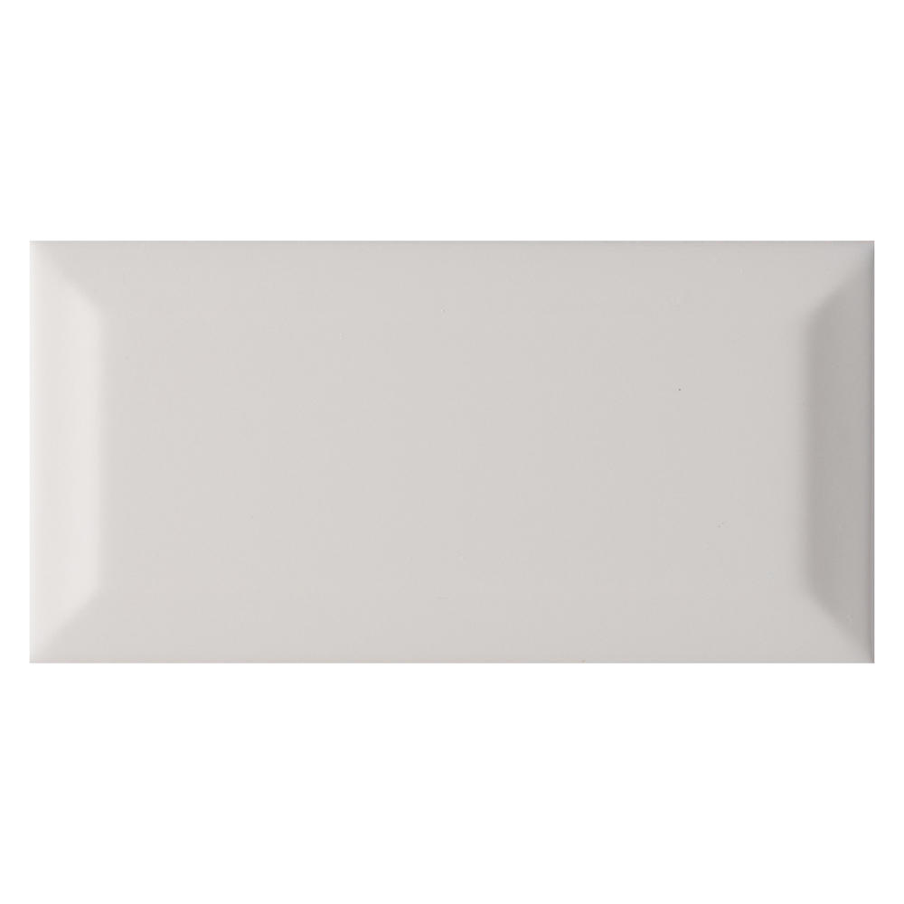 MS International Domino Glossy White 3 x 6 Inverted Beveled Ceramic Wall Tile